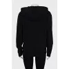 Straight cut hoodie with brand logo