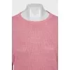 Thin jumper with a round neck