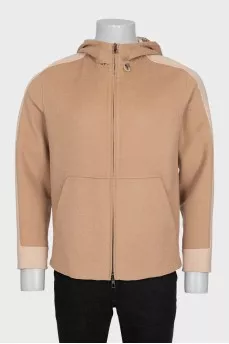 Men's reversible jacket made from baby cashmere