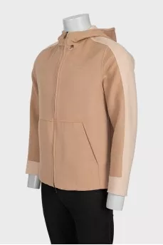Men's reversible jacket made from baby cashmere