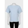 Light blue straight cut t-shirt