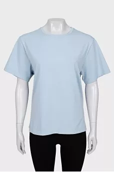 Light blue straight cut t-shirt