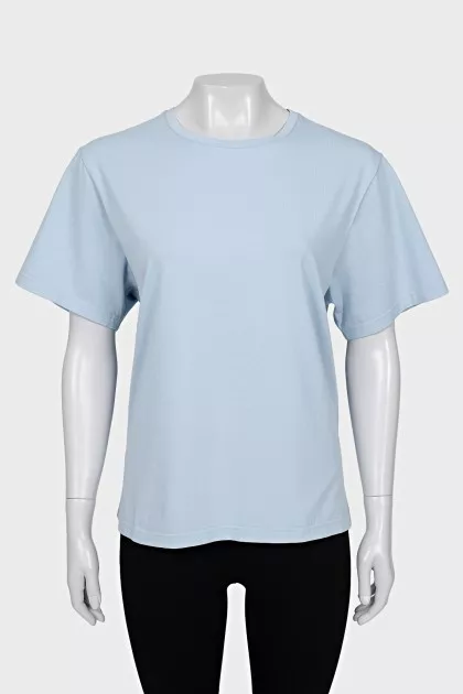 Light blue straight cut t-shirt