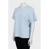 Light blue straight cut t-shirt