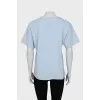 Light blue straight cut t-shirt