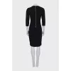 Fitted dress with a slit