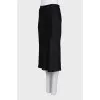 Straight black skirt