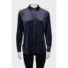 Velvet straight cut shirt