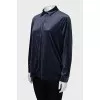 Velvet straight cut shirt