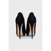 Suede stiletto heels