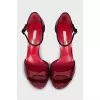 Patent leather red sandals