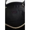 Black leather tote