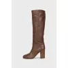 Insulated brown boots
