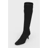 Textile boots with semicircular toe