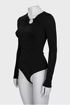Bodysuit with silver decor