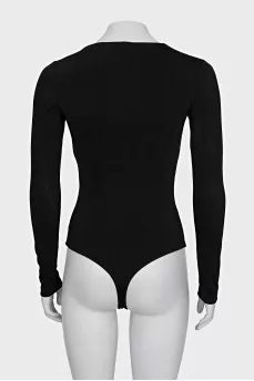 Bodysuit with silver decor