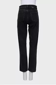 Black button-down jeans