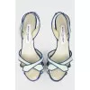 Sandals mint blue with stiletto heels