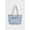 Blue canvas tote