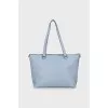 Blue canvas tote