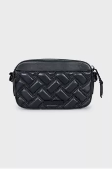 Quilted leather crossbody bag