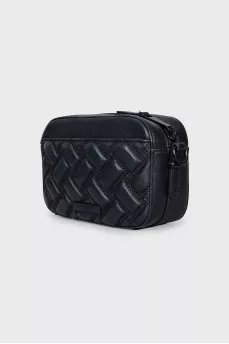 Quilted leather crossbody bag