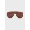 Sunglasses with mirrored lenses in a print