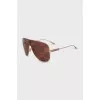 Sunglasses with mirrored lenses in a print