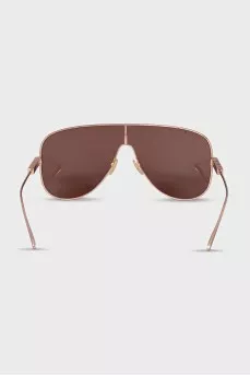 Sunglasses with mirrored lenses in a print