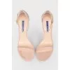 Closed heel suede sandals