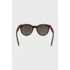 Sunglasses with two-tone temples