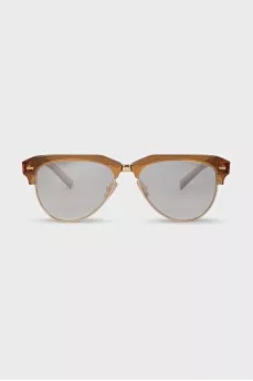 Brown frame with logo