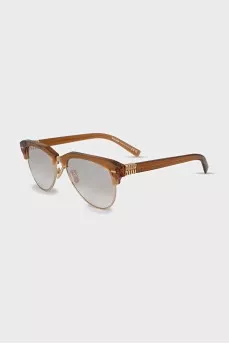 Brown frame with logo