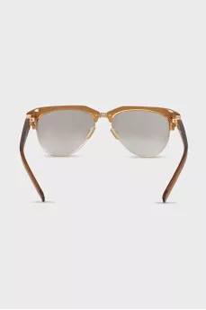 Brown frame with logo