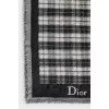 Men's plaid wool scarf