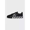 Men's Leather Low Vulcanized Sneakers