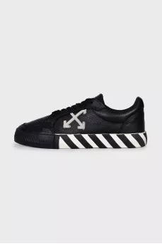 Men's Leather Low Vulcanized Sneakers