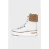 Insulated white boots