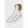 Insulated white boots