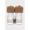Insulated white boots