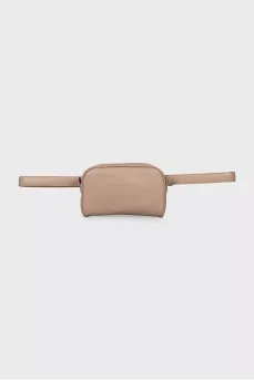 Beige belt bag