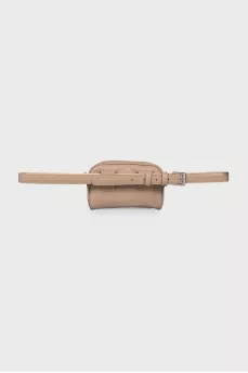 Beige belt bag