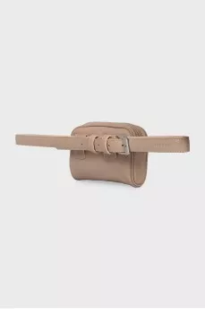Beige belt bag