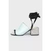 Peppermint sandals and lacing