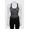 Perforated T-shirt with tag