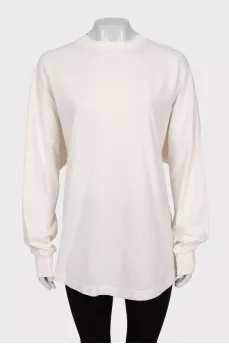 White long sleeve with a signature print