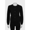 Black button-down cardigan