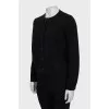 Black button-down cardigan