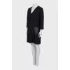 Black dress with patch pockets
