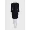 Black dress with patch pockets
